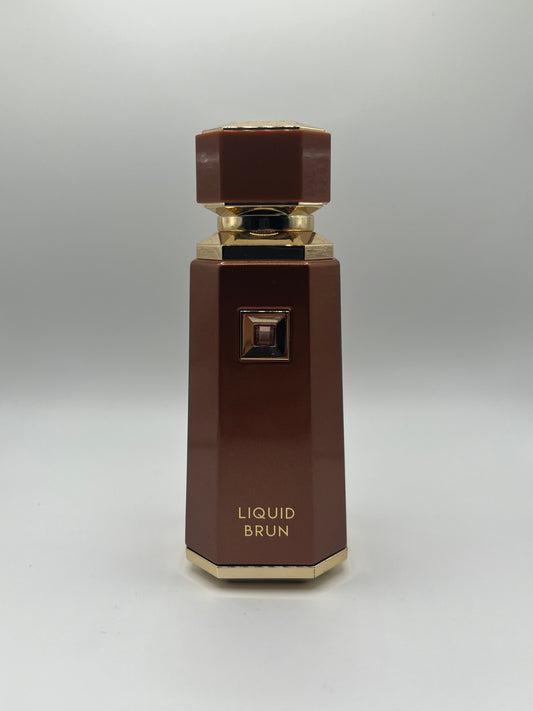 Liquid Brun decant – spicy vanilla fragrance inspired by PDM Althair with cinnamon, cardamom, vanilla, ambroxan, and guaiac wood.

