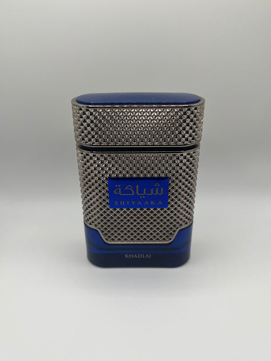 Shiyaaka Blue fragrance decant – inspired by Bleu de Chanel and 1 Million, with lime, basil, lavender, and cedarwood notes.

